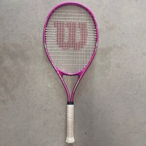 Wilson Impulse Tennis Racquet Pink Adult Strung Lightweight‎ Grip 4 1/2